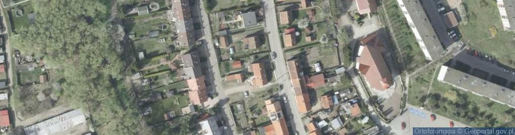 Zdjęcie satelitarne Dziękczynna ul.