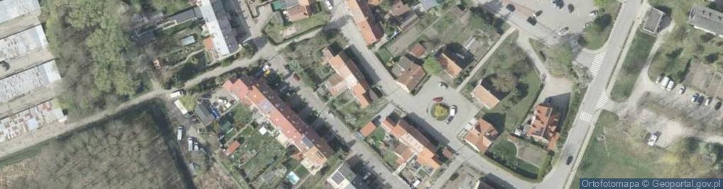 Zdjęcie satelitarne Dziękczynna ul.