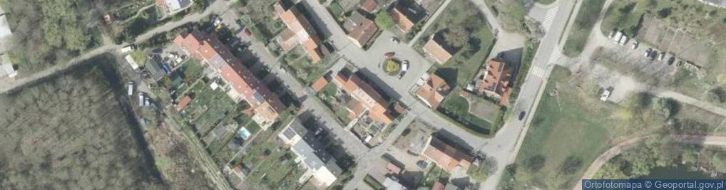 Zdjęcie satelitarne Dziękczynna ul.