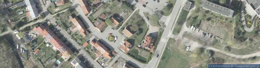 Zdjęcie satelitarne Dziękczynna ul.