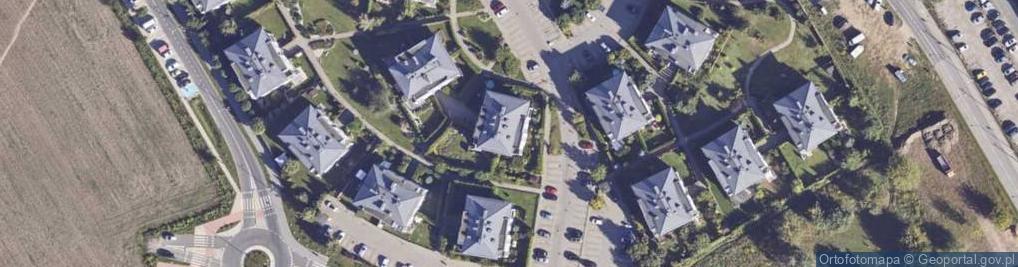 Zdjęcie satelitarne Działkowa ul.
