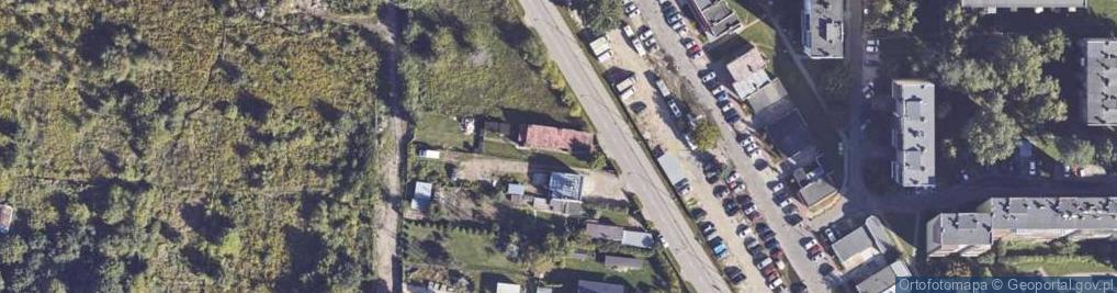 Zdjęcie satelitarne Działkowa ul.