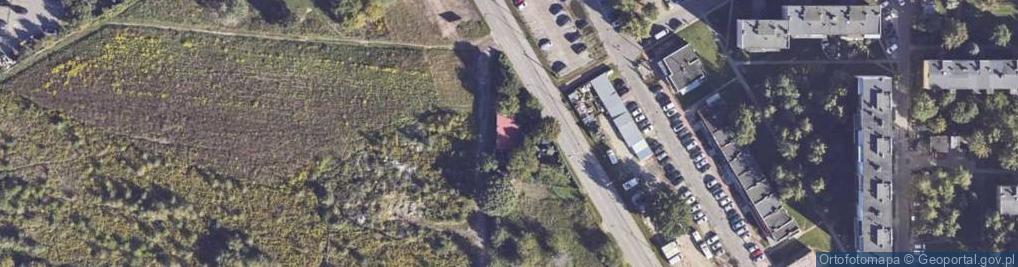 Zdjęcie satelitarne Działkowa ul.