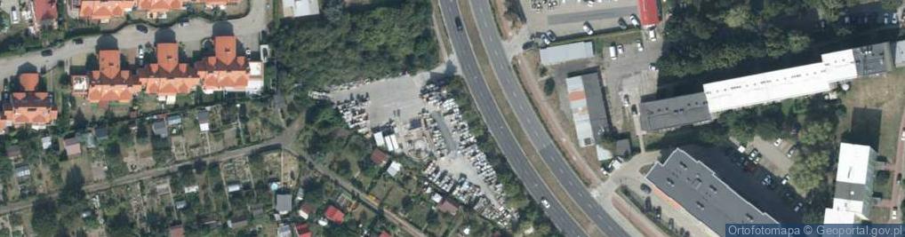 Zdjęcie satelitarne Europejska ul.