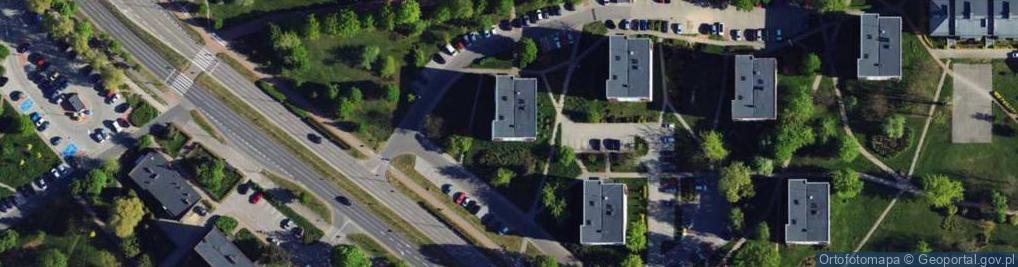Zdjęcie satelitarne Fieldorfa-Nila Augusta Emila, gen. ul.