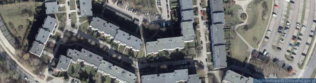Zdjęcie satelitarne Fioletowa ul.