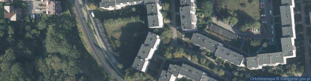 Zdjęcie satelitarne Fioletowa ul.