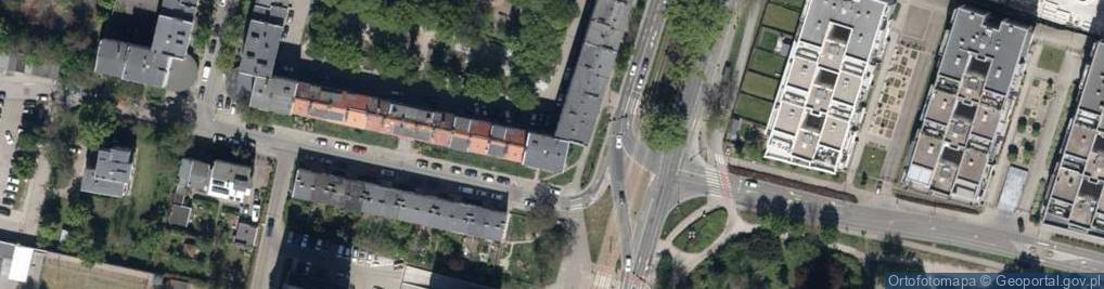 Zdjęcie satelitarne Fiołkowa ul.