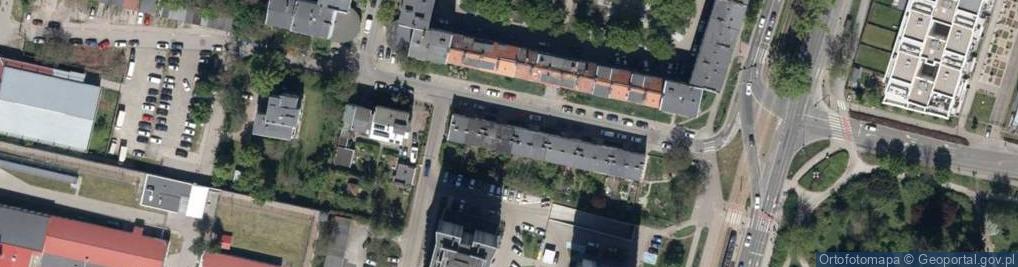 Zdjęcie satelitarne Fiołkowa ul.
