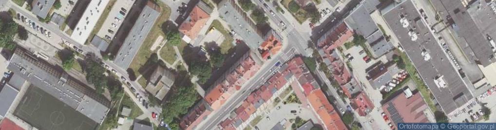 Zdjęcie satelitarne Franciszka Żwirki i Stanisława Wigury ul.