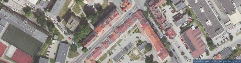 Zdjęcie satelitarne Franciszka Żwirki i Stanisława Wigury ul.