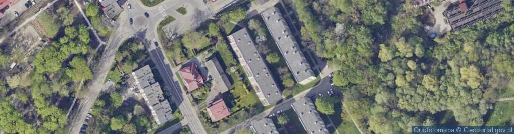 Zdjęcie satelitarne Franciszka Żwirki i Stanisława Wigury ul.