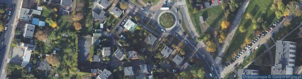 Zdjęcie satelitarne Franciszka Żwirki i Stanisława Wigury ul.