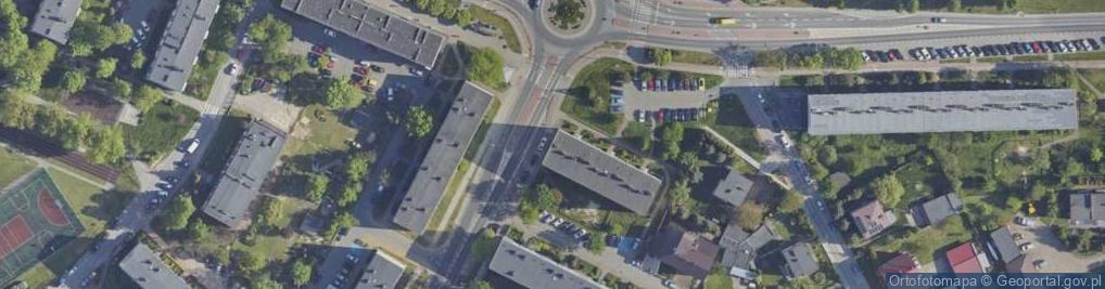 Zdjęcie satelitarne Franciszka Żwirki i Stanisława Wigury ul.