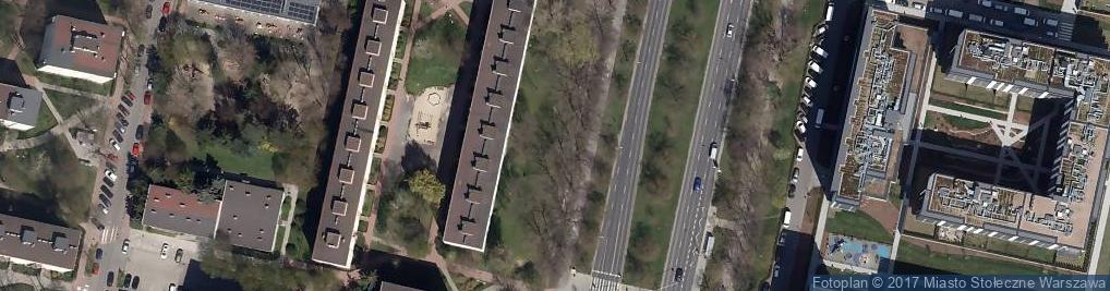 Zdjęcie satelitarne Franciszka Żwirki i Stanisława Wigury ul.