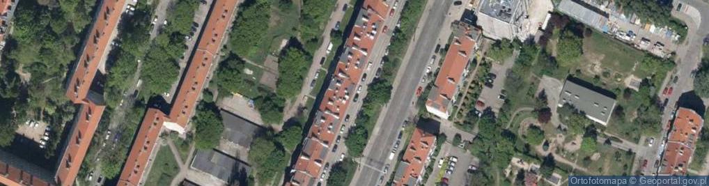 Zdjęcie satelitarne Gajowicka ul.