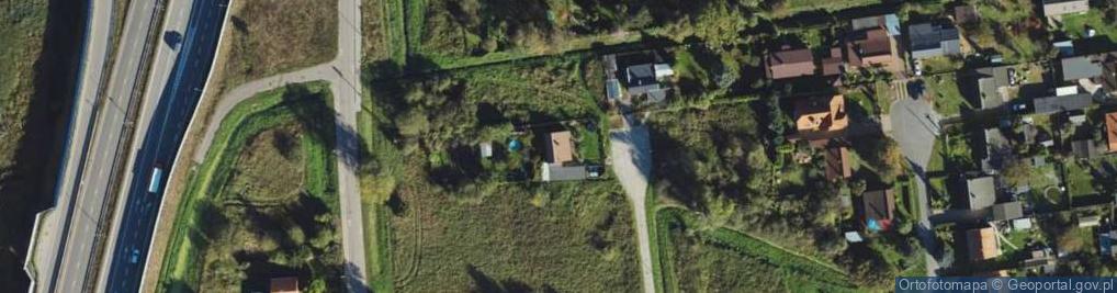 Zdjęcie satelitarne Gdańskiego Kolejarza ul.