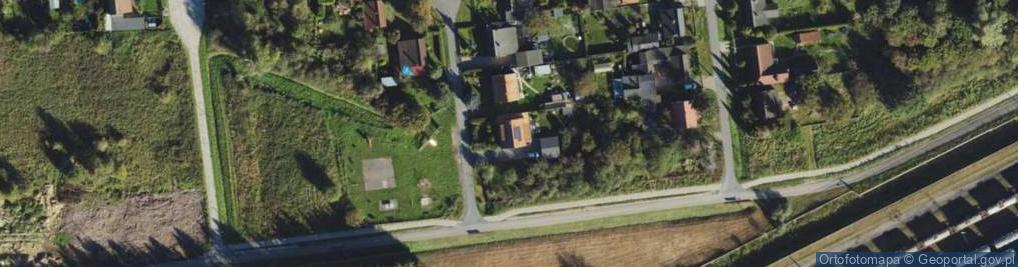 Zdjęcie satelitarne Gdańskiego Kolejarza ul.