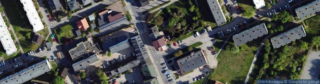 Zdjęcie satelitarne Getta Żydowskiego ul.