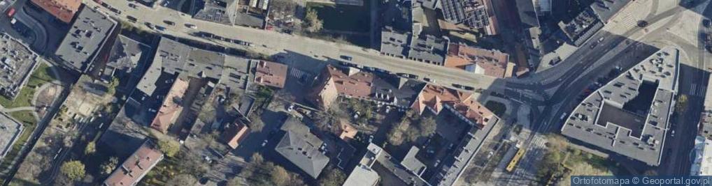 Zdjęcie satelitarne Górnych Wałów ul.