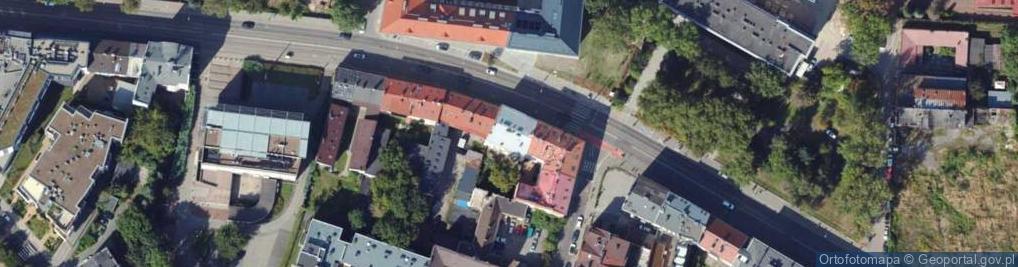 Zdjęcie satelitarne Grzegórzecka ul.