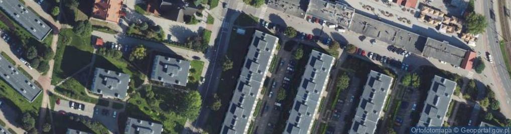 Zdjęcie satelitarne Gwiezdna ul.