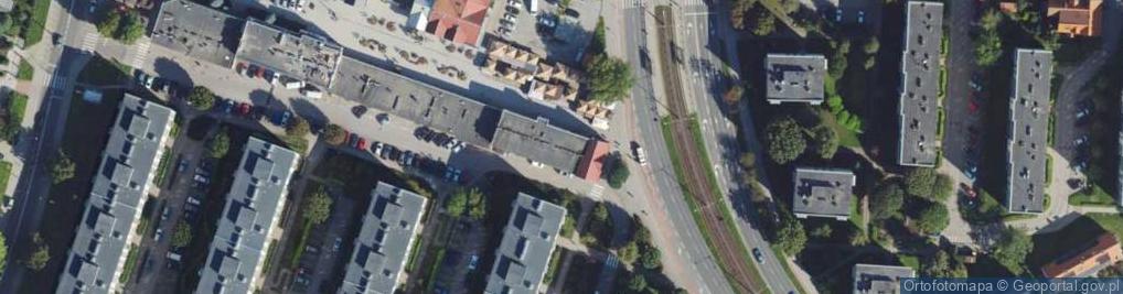 Zdjęcie satelitarne Gwiezdna ul.