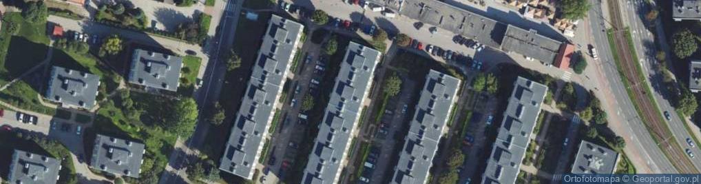 Zdjęcie satelitarne Gwiezdna ul.
