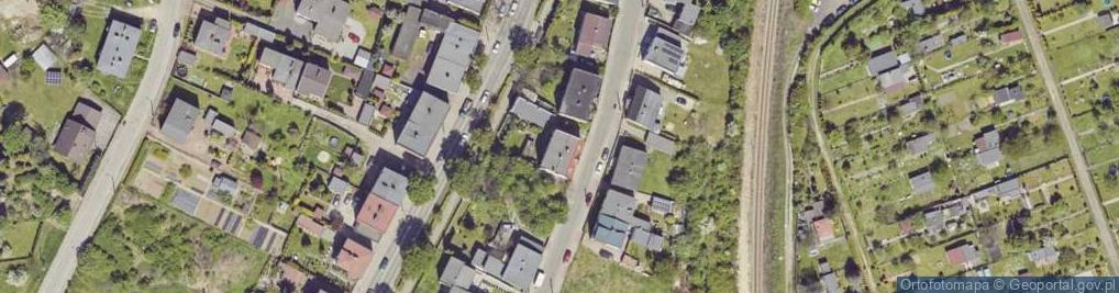 Zdjęcie satelitarne Gwarków ul.