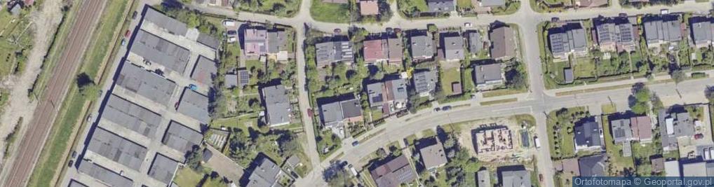 Zdjęcie satelitarne Harcerska ul.