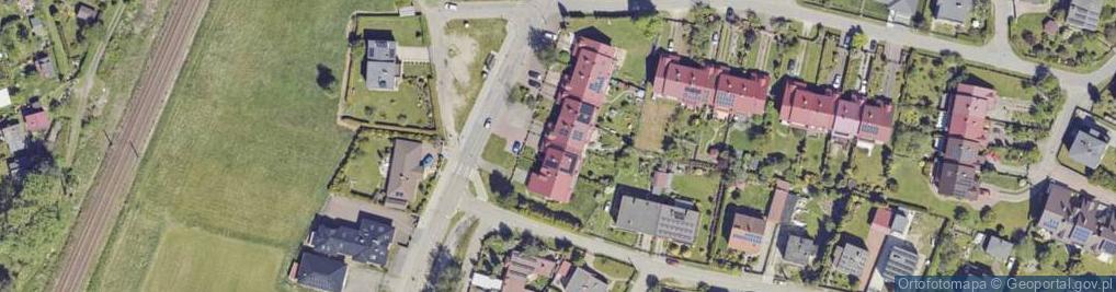 Zdjęcie satelitarne Harcerska ul.