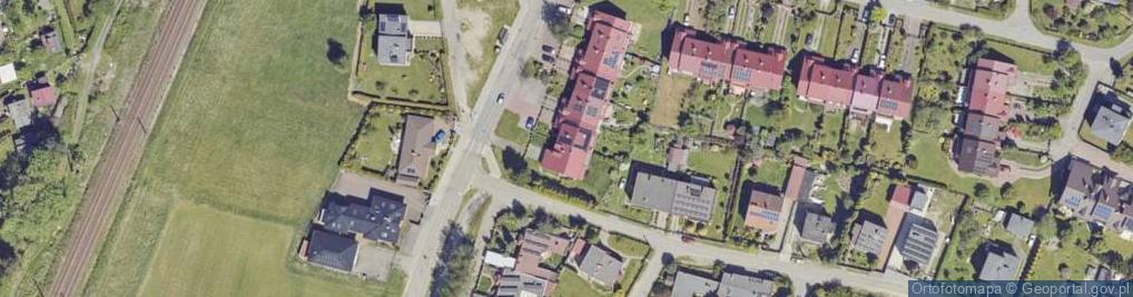 Zdjęcie satelitarne Harcerska ul.