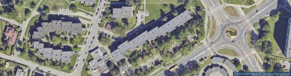 Zdjęcie satelitarne Harcerska ul.