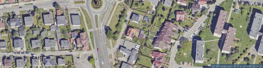 Zdjęcie satelitarne Harcerska ul.