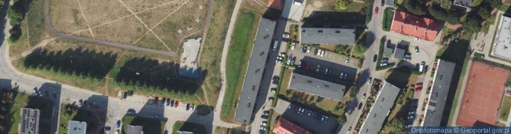 Zdjęcie satelitarne Harcerska ul.