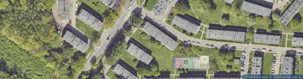Zdjęcie satelitarne Harcerska ul.
