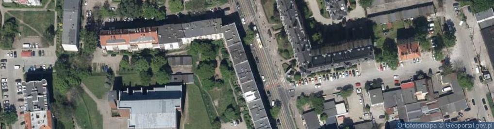 Zdjęcie satelitarne Hubska ul.