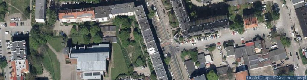 Zdjęcie satelitarne Hubska ul.