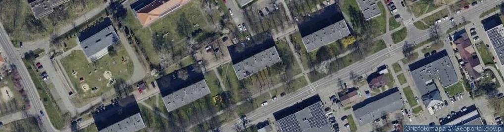 Zdjęcie satelitarne Jedności ul.
