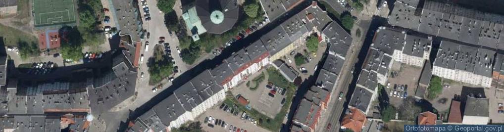 Zdjęcie satelitarne Jedności Narodowej ul.