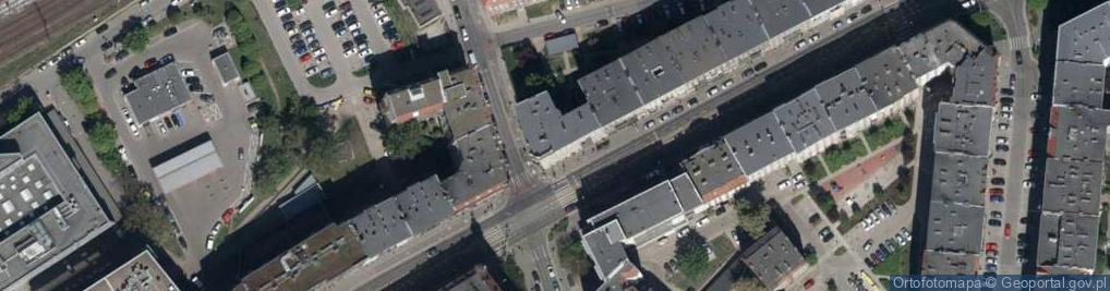 Zdjęcie satelitarne Jedności Narodowej ul.