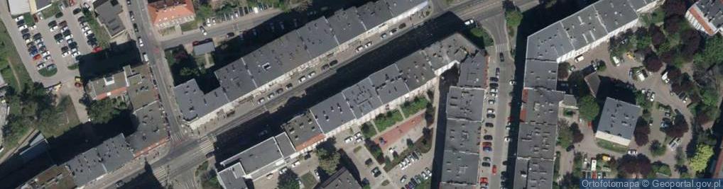 Zdjęcie satelitarne Jedności Narodowej ul.
