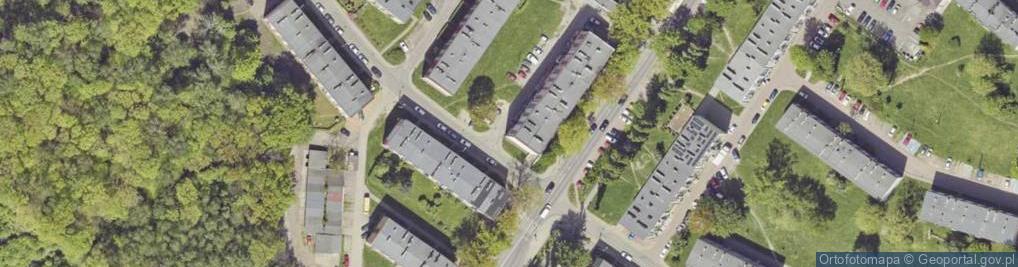 Zdjęcie satelitarne Jordana Henryka, dr. ul.
