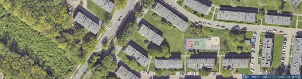 Zdjęcie satelitarne Jordana Henryka, dr. ul.