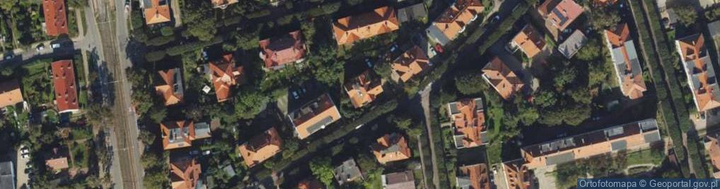 Zdjęcie satelitarne Kaprów ul.