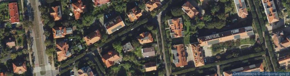 Zdjęcie satelitarne Kaprów ul.