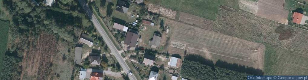 Zdjęcie satelitarne Kąty Trzebuskie ul.