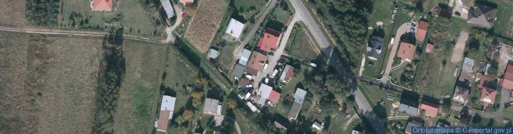Zdjęcie satelitarne Kąty Trzebuskie ul.
