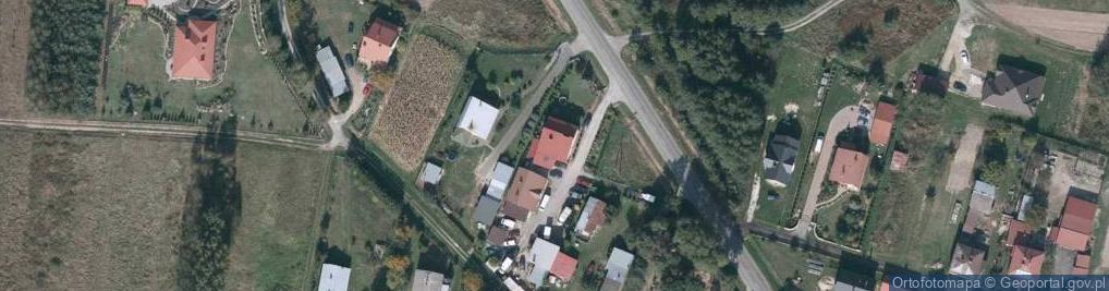 Zdjęcie satelitarne Kąty Trzebuskie ul.