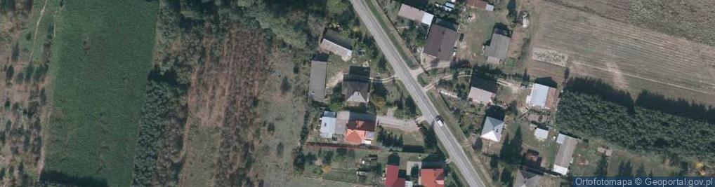 Zdjęcie satelitarne Kąty Trzebuskie ul.